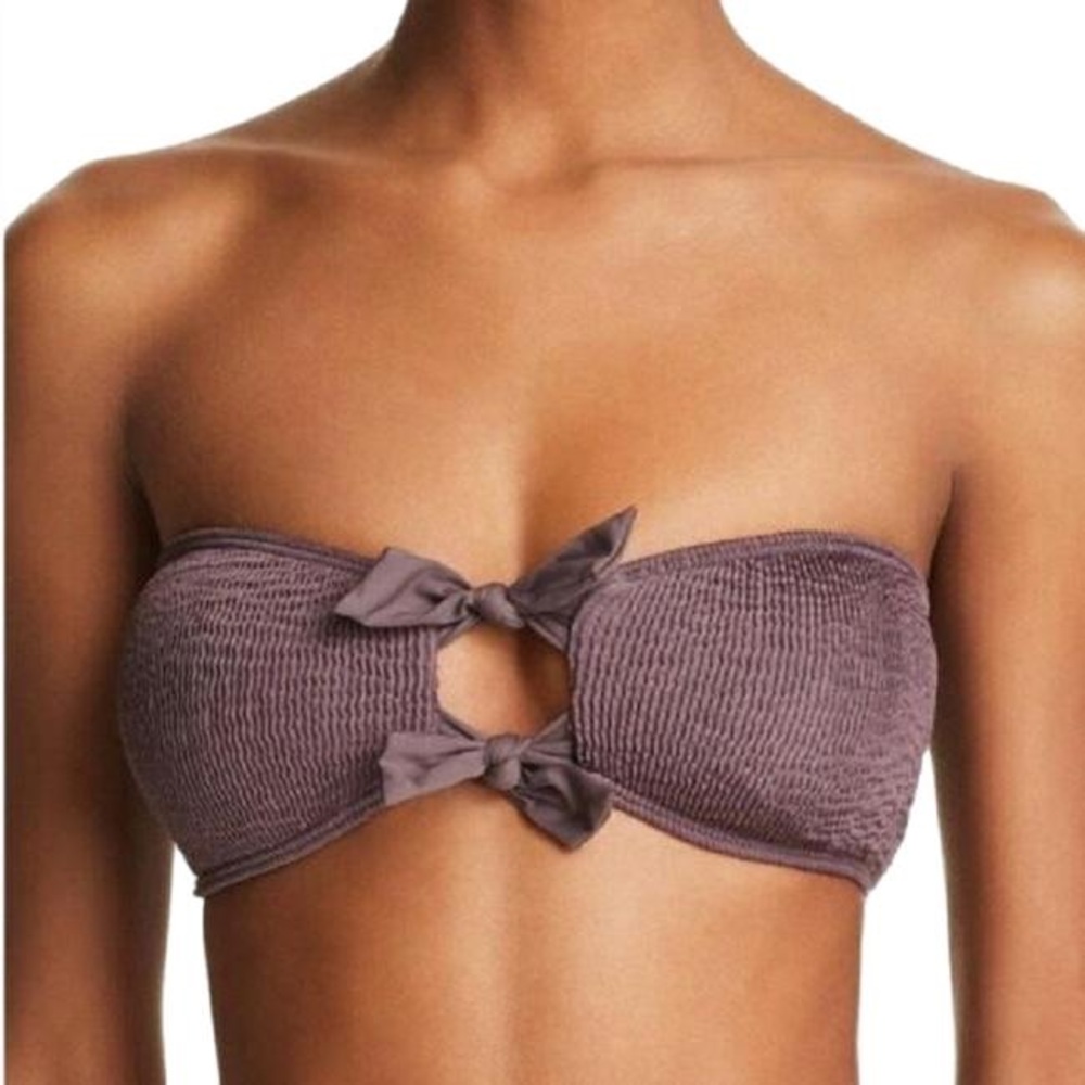 L*space Kristen bandeau bikini top pebble medium